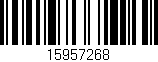 Código de barras (EAN, GTIN, SKU, ISBN): '15957268'