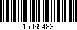 Código de barras (EAN, GTIN, SKU, ISBN): '15965483'