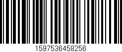 Código de barras (EAN, GTIN, SKU, ISBN): '1597536458256'