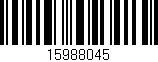 Código de barras (EAN, GTIN, SKU, ISBN): '15988045'