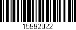Código de barras (EAN, GTIN, SKU, ISBN): '15992022'