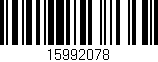 Código de barras (EAN, GTIN, SKU, ISBN): '15992078'