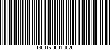 Código de barras (EAN, GTIN, SKU, ISBN): '160015-0001.0020'
