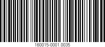 Código de barras (EAN, GTIN, SKU, ISBN): '160015-0001.0035'