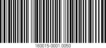 Código de barras (EAN, GTIN, SKU, ISBN): '160015-0001.0050'