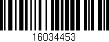 Código de barras (EAN, GTIN, SKU, ISBN): '16034453'