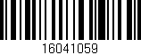 Código de barras (EAN, GTIN, SKU, ISBN): '16041059'