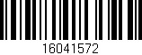 Código de barras (EAN, GTIN, SKU, ISBN): '16041572'