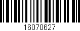 Código de barras (EAN, GTIN, SKU, ISBN): '16070627'