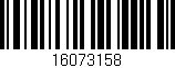 Código de barras (EAN, GTIN, SKU, ISBN): '16073158'