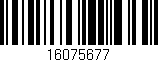 Código de barras (EAN, GTIN, SKU, ISBN): '16075677'