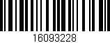 Código de barras (EAN, GTIN, SKU, ISBN): '16093228'