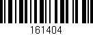 Código de barras (EAN, GTIN, SKU, ISBN): '161404'