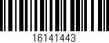 Código de barras (EAN, GTIN, SKU, ISBN): '16141443'