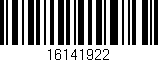 Código de barras (EAN, GTIN, SKU, ISBN): '16141922'