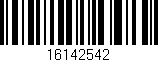 Código de barras (EAN, GTIN, SKU, ISBN): '16142542'