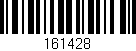 Código de barras (EAN, GTIN, SKU, ISBN): '161428'
