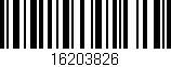 Código de barras (EAN, GTIN, SKU, ISBN): '16203826'