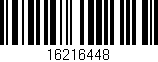 Código de barras (EAN, GTIN, SKU, ISBN): '16216448'