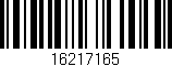 Código de barras (EAN, GTIN, SKU, ISBN): '16217165'
