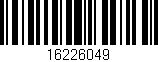 Código de barras (EAN, GTIN, SKU, ISBN): '16226049'