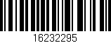 Código de barras (EAN, GTIN, SKU, ISBN): '16232295'