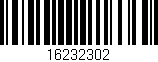 Código de barras (EAN, GTIN, SKU, ISBN): '16232302'