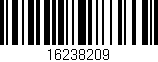 Código de barras (EAN, GTIN, SKU, ISBN): '16238209'
