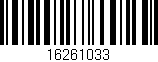 Código de barras (EAN, GTIN, SKU, ISBN): '16261033'