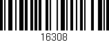 Código de barras (EAN, GTIN, SKU, ISBN): '16308'