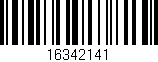 Código de barras (EAN, GTIN, SKU, ISBN): '16342141'