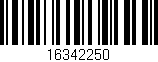 Código de barras (EAN, GTIN, SKU, ISBN): '16342250'