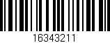 Código de barras (EAN, GTIN, SKU, ISBN): '16343211'