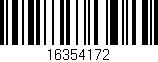Código de barras (EAN, GTIN, SKU, ISBN): '16354172'