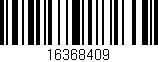 Código de barras (EAN, GTIN, SKU, ISBN): '16368409'