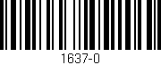 Código de barras (EAN, GTIN, SKU, ISBN): '1637-0'