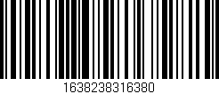 Código de barras (EAN, GTIN, SKU, ISBN): '1638238316380'