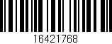 Código de barras (EAN, GTIN, SKU, ISBN): '16421768'