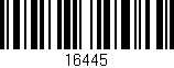 Código de barras (EAN, GTIN, SKU, ISBN): '16445'
