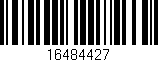 Código de barras (EAN, GTIN, SKU, ISBN): '16484427'