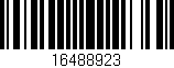 Código de barras (EAN, GTIN, SKU, ISBN): '16488923'