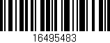Código de barras (EAN, GTIN, SKU, ISBN): '16495483'