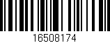 Código de barras (EAN, GTIN, SKU, ISBN): '16508174'