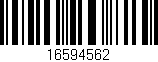 Código de barras (EAN, GTIN, SKU, ISBN): '16594562'