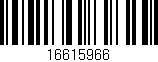 Código de barras (EAN, GTIN, SKU, ISBN): '16615966'