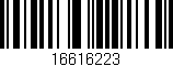 Código de barras (EAN, GTIN, SKU, ISBN): '16616223'
