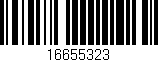 Código de barras (EAN, GTIN, SKU, ISBN): '16655323'