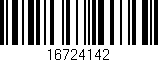 Código de barras (EAN, GTIN, SKU, ISBN): '16724142'