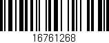 Código de barras (EAN, GTIN, SKU, ISBN): '16761268'