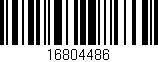 Código de barras (EAN, GTIN, SKU, ISBN): '16804486'